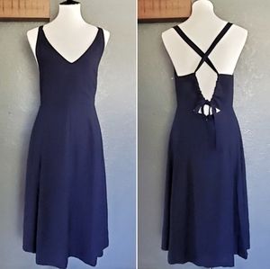 NWOT MADEWELL Cross Back Midi Dress